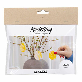 Mini Hobbyset Boetseren ei Lichtgeel Pastelkleuren