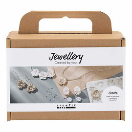 Mini Hobbyset Sieraden Oorbellen Armband en Halsketting Bloemontwerp