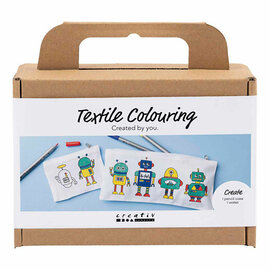 Mini Hobbyset Textiel Decoreren Robot Primair Kleuren