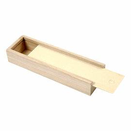 Houten Pennendoos met Schuifdeksel