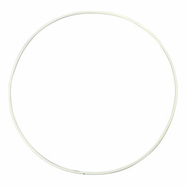 Metalen Draadring Wit - 20cm