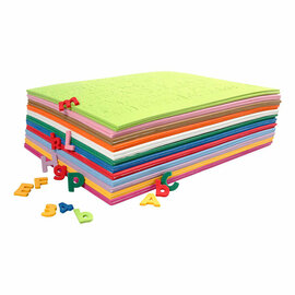 EVA Foam Cijfers & Letters Gekleurd - 24 Vellen