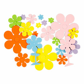Foam Figuren Bloemen 2mm Dik - 670st.