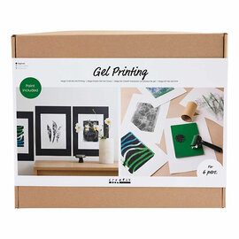Groepsset Gelprinten Kleurrijke Prints