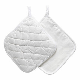 Pannenlappen Wit 20x20cm - 4st.