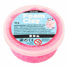 Foam Clay Glitter 35gr - Roze