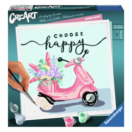 Ravensburger CreArt Schilderen op Nummer - Choose Happy