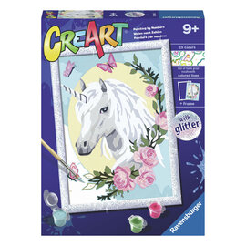Ravensburger CreArt Schilderen op Nummer - Unicorn Portrait