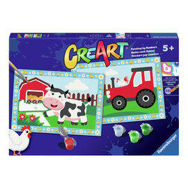 Ravensburger CreArt Schilderen op Nummer - Tractor With Scenery