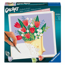 Ravensburger CreArt Schilderen op Nummer - Tulpen Boeket