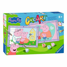 Ravensburger CreArt Schilderen op Nummer - Peppa's Familie