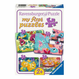 Ravensburger Mijn Eerste Puzzel Dinovrienden - 2/4/6/8st.