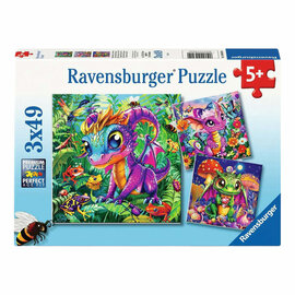 Ravensburger Legpuzzel Baby Tuin Draken - 3x49st.