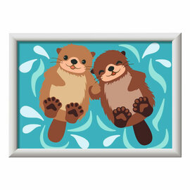 Ravensburger CreArt Schilderen op Nummer - Otter Liefde