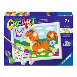 Ravensburger CreArt Schilderen op Nummer - Kat met Vlinder