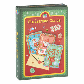 Maak je Eigen Kerstkaarten - met 3 Enveloppen en 3 Stickervellen