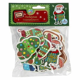 Foam Stickers Kerstmis - 25st.