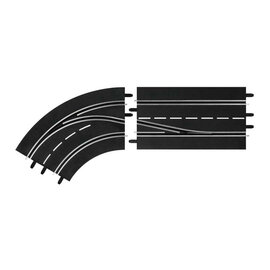 Carrera Racebaanonderdeel Rijbaanwisselcurve Links 1:24