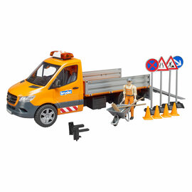 Bruder Mercedes Benz Sprinter Wegenwerken met Licht en Geluid - 1:16