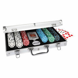 Aluminium Koffer - 300 Pokerchips