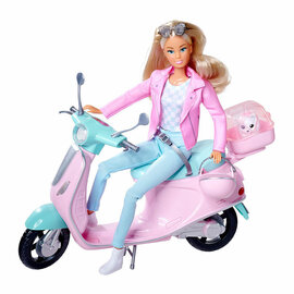 Steffi met Scooter Speelfiguur