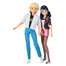 Miraculous Marinette & Adrien Poppenset - 26 cm