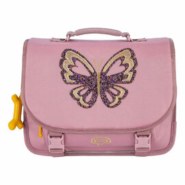 Stones and Bones Glitter Butterfly Lila Lily Schooltas