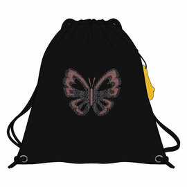 Stones and Bones Glitter Butterfly Navy Hazel 4.0 Gymtas