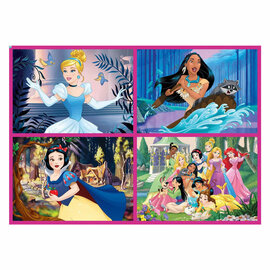 Disney Princess 4-in-1 Legpuzzel - 50-80-100-150st.