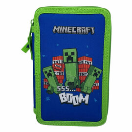 Minecraft Gevuld Etui met 2 Vakken