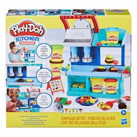 Play-Doh Kitchen Creations Chefs Drukke Restaurant - 5 Kleipotjes