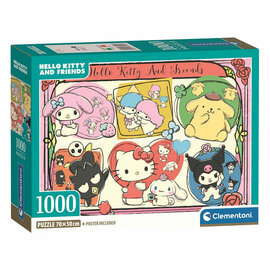 Clementoni Legpuzzel Hello Kitty and Friends - 1000st.