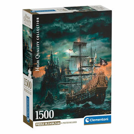Clementoni Legpuzzel het Piratenschip - 1500st.