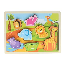 Houten Vormenpuzzel Jungle - 7dlg.