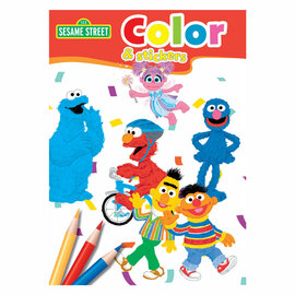 Sesamstraat Color & Stickers Kleurboek