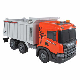 2-Play Scania Vrachtwagen Kiepwagen Frictie met Licht en Geluid