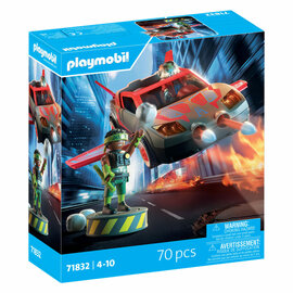 Playmobil Held met Multifunctioneel Voertuig - 71832