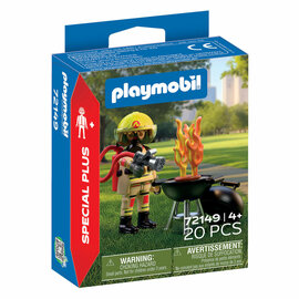 Playmobil Specials Brandweerman met Brandhaard - 72149