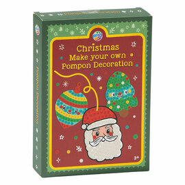 Maak je Eigen Pompom Kerstdecoratie - 3st.