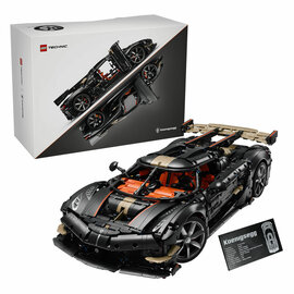 LEGO Technic 42232 Koenigsegg Convertible Black Hypercar