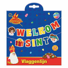 Club van Sinterklaas Vlaggenlijn Welkom Sinterklaas - 20x20cm