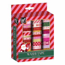 Washi Tape Kerstmis Set 3m - 36dlg.