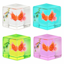 Squishdough Ice Cube met Schildpad - 5cm 157gr