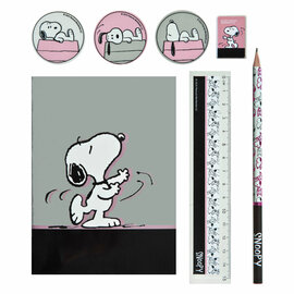 Notitie Set in Etui Snoopy