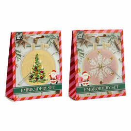 Borduurset Kerstmis - 11,5x11,5cm