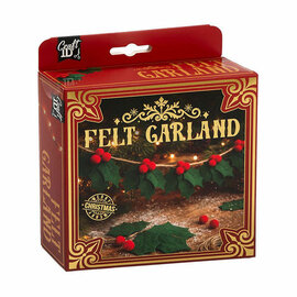 Vilten Guirlande Kerstmis - 50 Bladeren en 20 Pompoms
