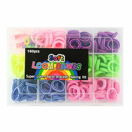 Soft Loombands in Opbergbox - 180dlg.