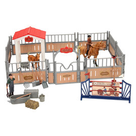 Speelset Paarden Rijbak met Speelfiguren en Accessoires