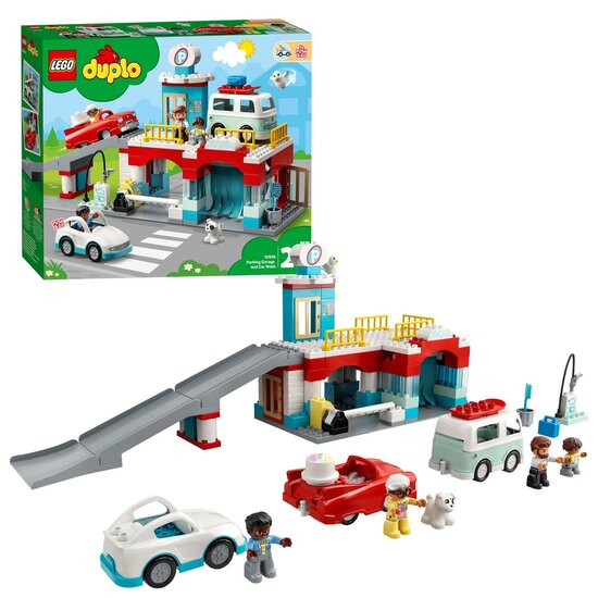 Leerzaam, Technisch & Educatief speelgoed voor 5 jaar LEGO DUPLO Wastraat en parkeergarage – 10948
